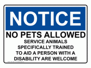 No Pets Allowed at Crater Complex & Jaquith Ballfields