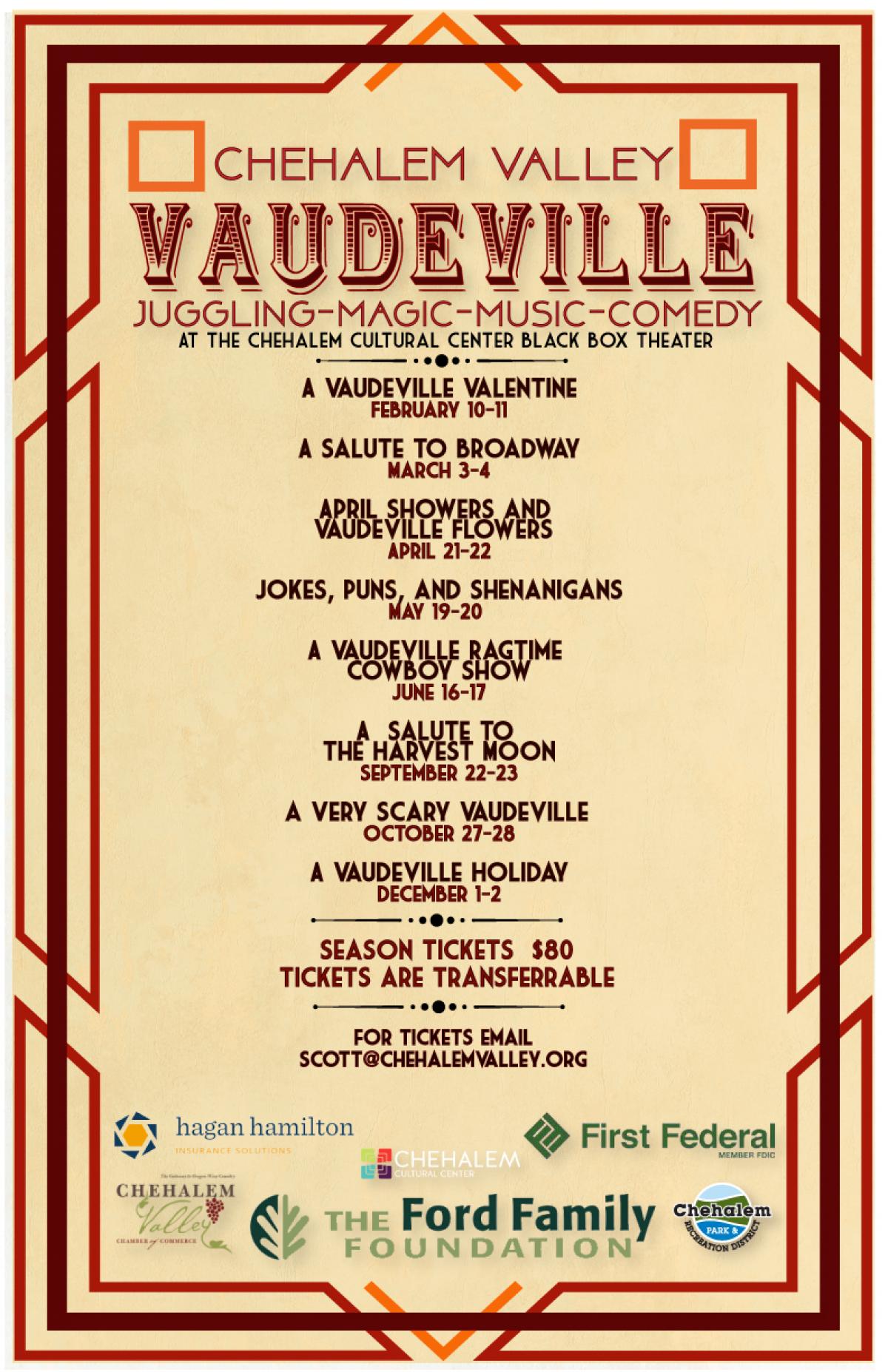 Vaudeville dates