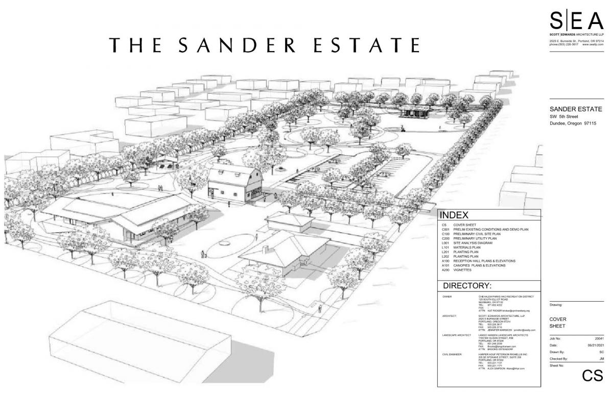 Sander Estate sketch